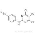 Benzonitrilo, 4 - [(5-bromo-4,6-dicloro-2-pirimidinil) amino] CAS 269055-75-6